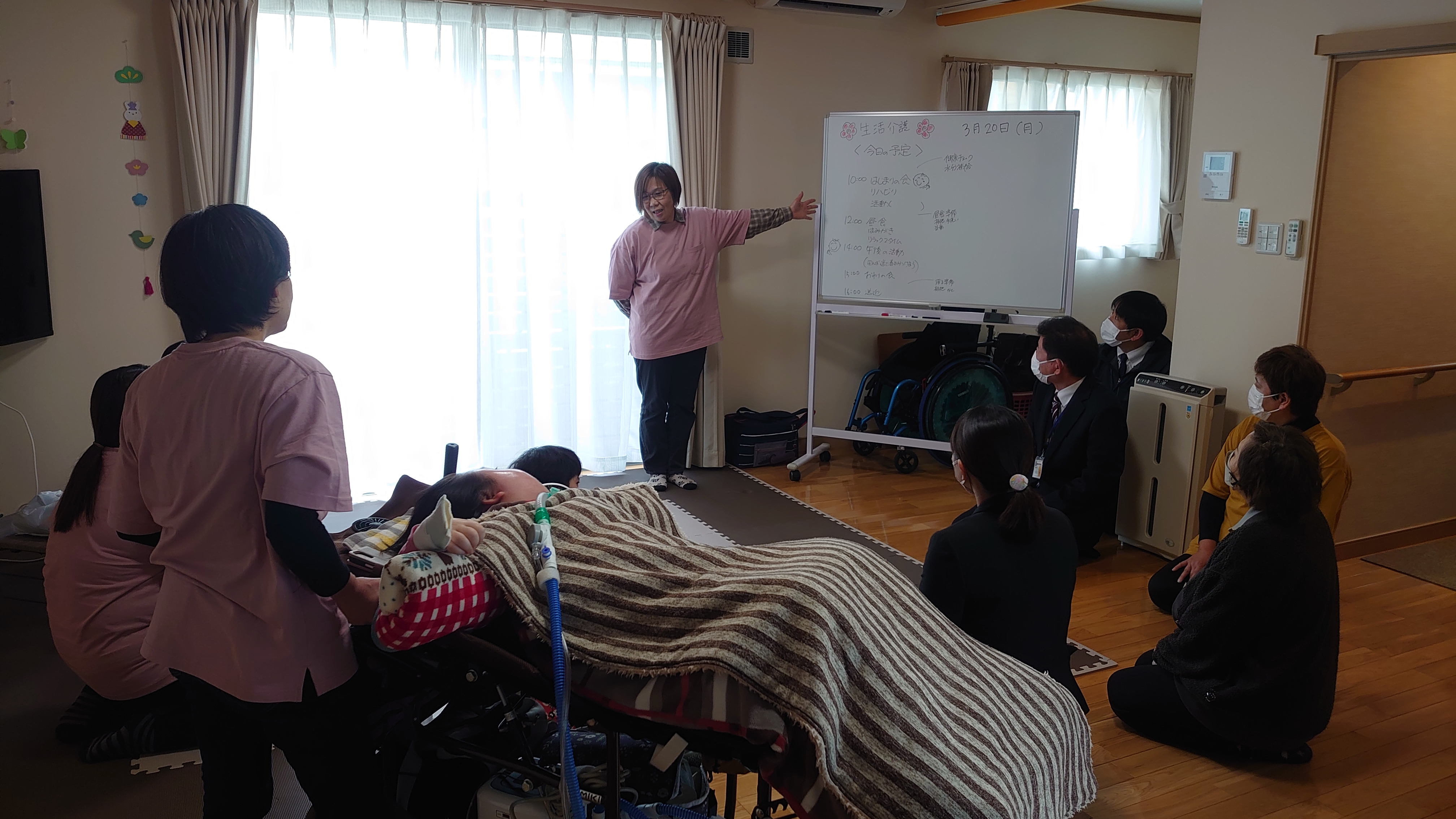 新事業所での一日の流れを確認しました